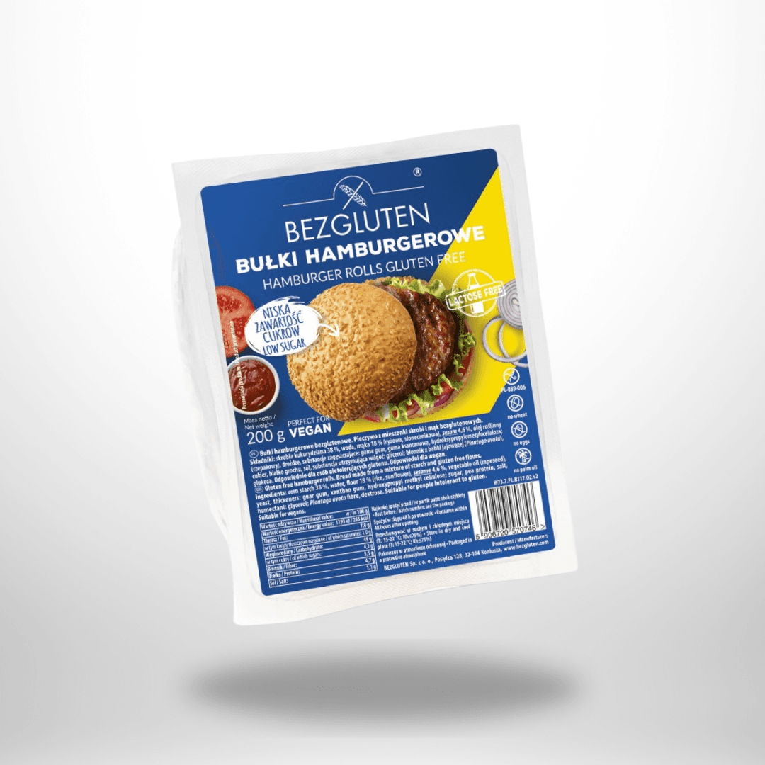 BezGluten Hamburger Brötchen 200g