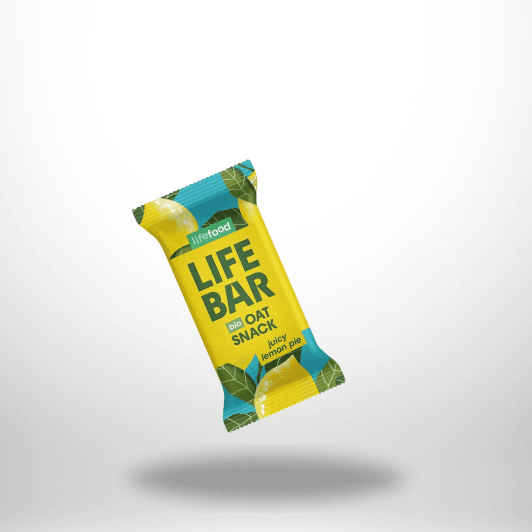 Lifebar OatSnack Juiced Lemon Pie Bio 40g – Bild 1