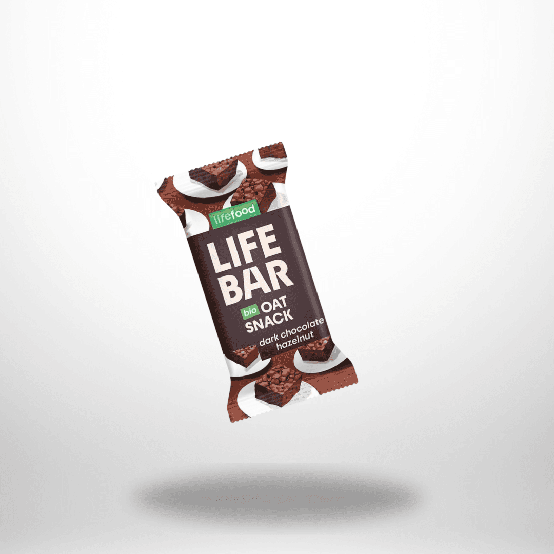 Lifebar OatSnack Dark Chocolate Hazelnut Bio 40g – Bild 1