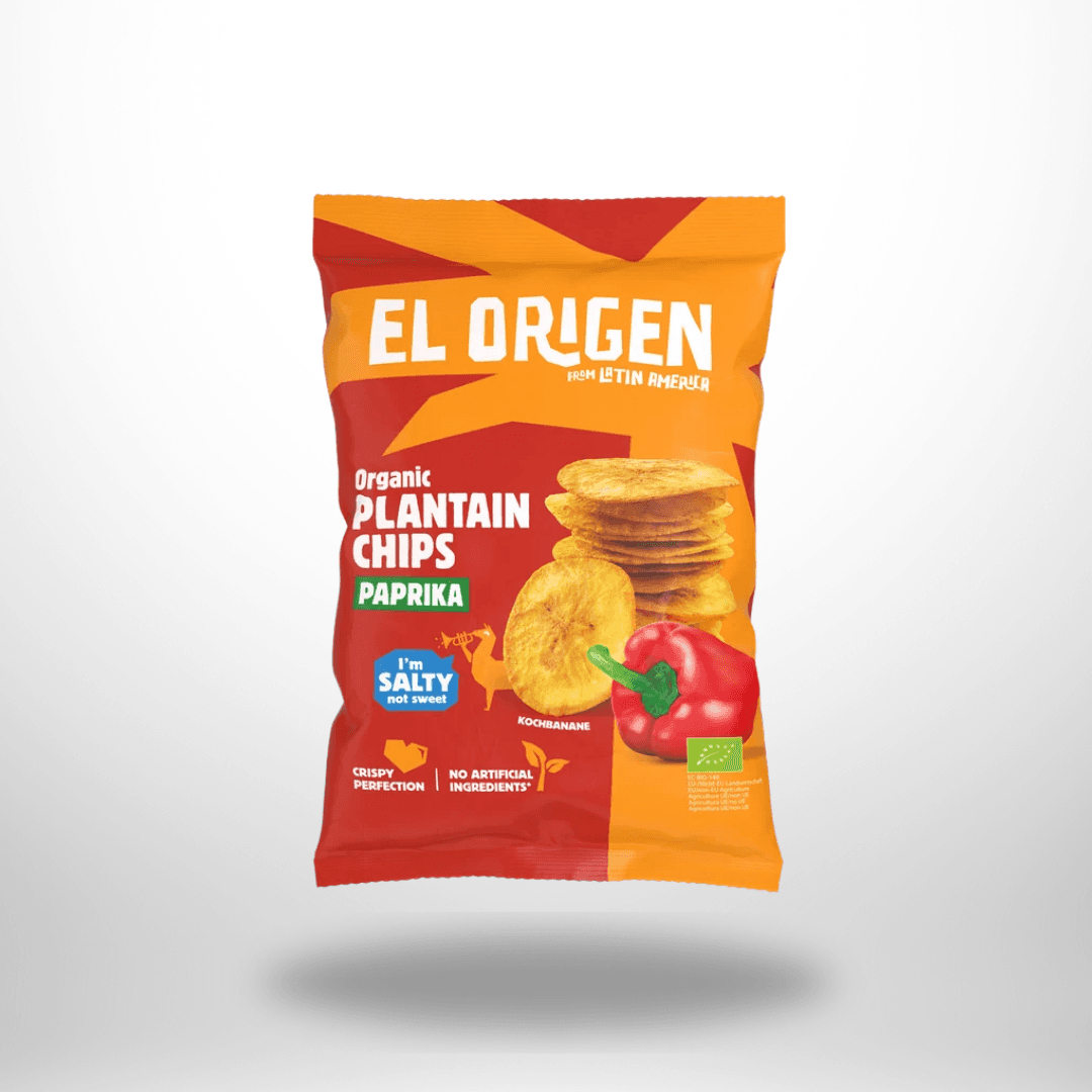 El Origen Kochbananen Chips Paprika Bio 80g – Bild 1