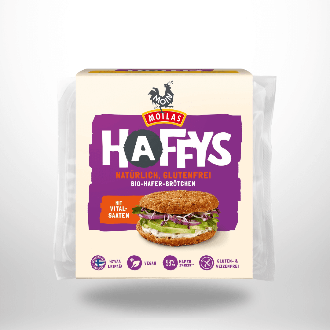 Moin Haffys Haferbrötchen mit Vitalsaaten Bio 320g – Bild 1