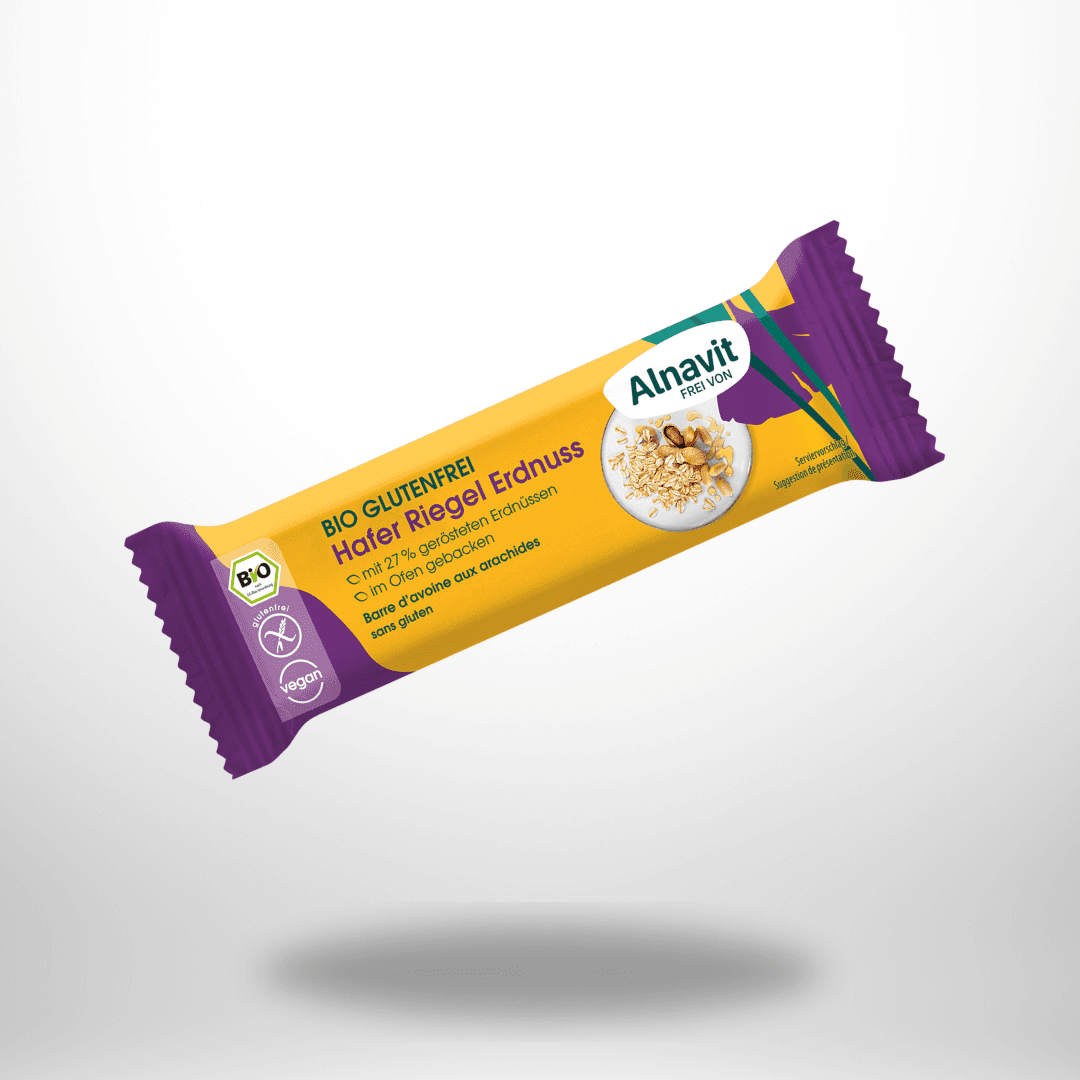 Alnavit Hafer Riegel Erdnuss Bio 50g