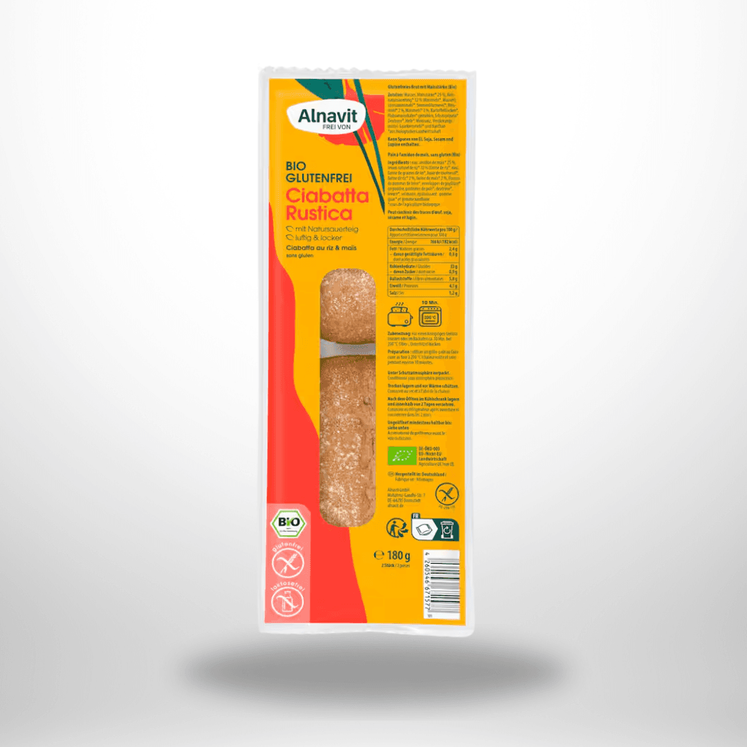 Alnavit Ciabatta Rustica Bio 180g