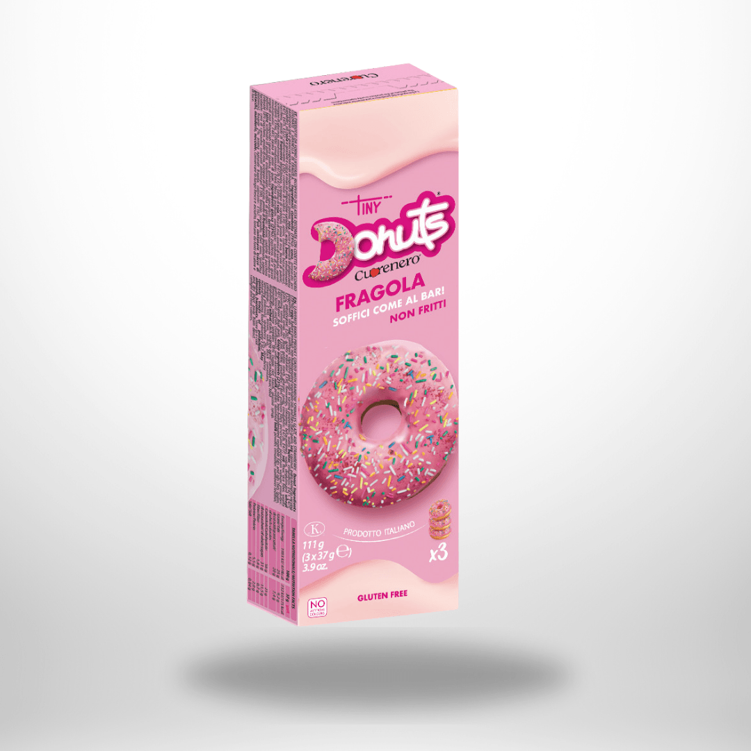 Cuorenero Tiny Donuts Erdbeere 3 * 111g