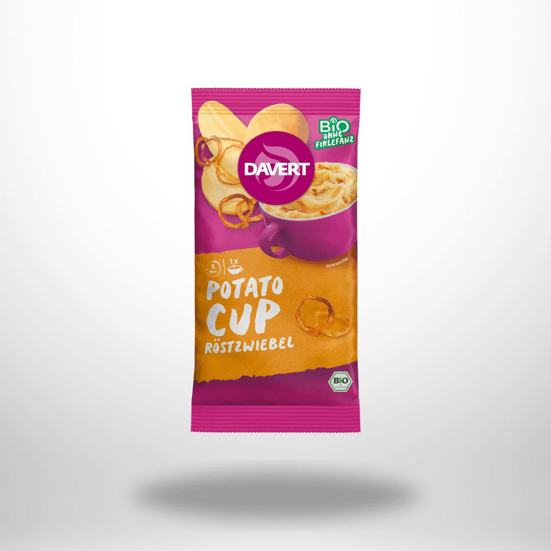 Davert Potato-Cup Röstzwiebel Bio 54g