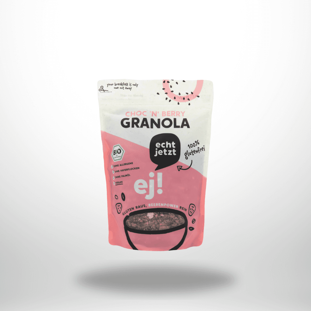 echt jetzt! Choc 'n' Berry - Bio Granola ohne Hafer 350g