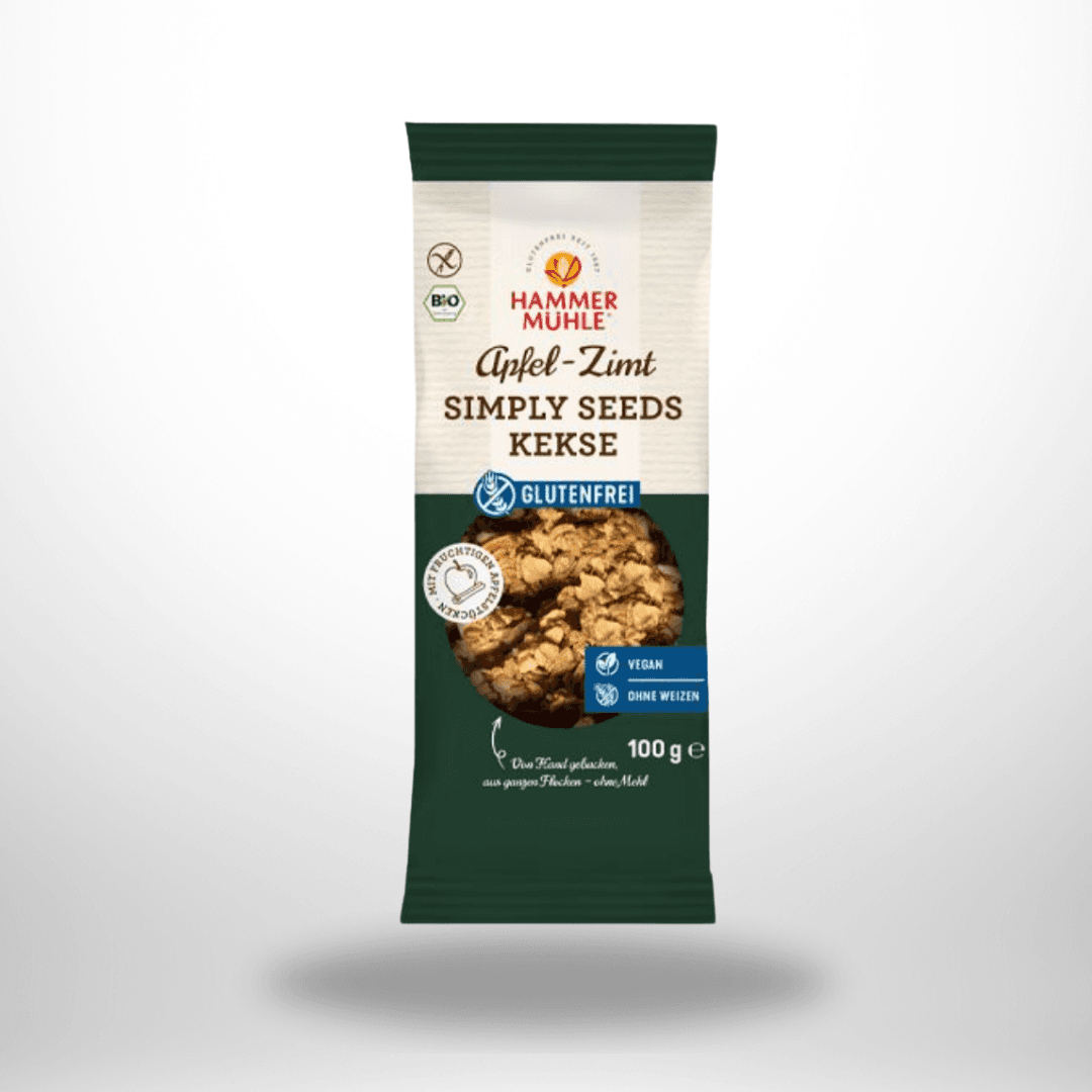 Hammermühle Bio Simply Seeds Kekse Apfel-Zimt Bio 100g