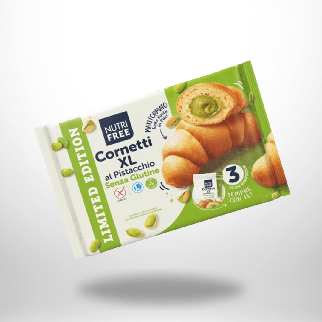 Nutrifree Cornetti XL al Pistacchio (3 Stück) 240g – Bild 1