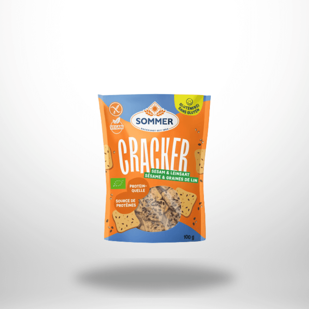 Sommer Cracker mit Sesam und Leinsamen Bio 100g
