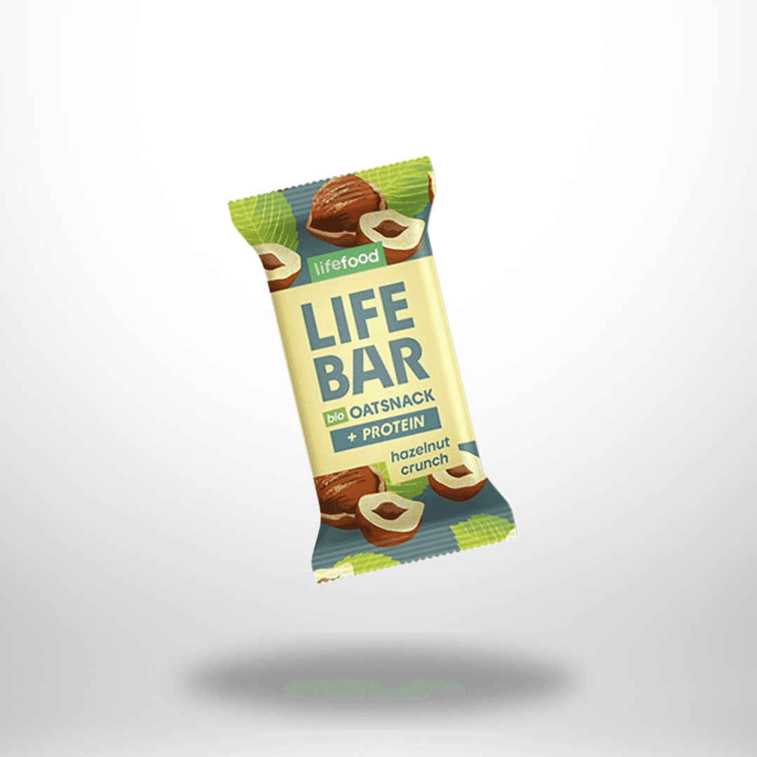 Lifebar OatSnack Protein Hazelnut Crunch Bio 40g – Bild 1