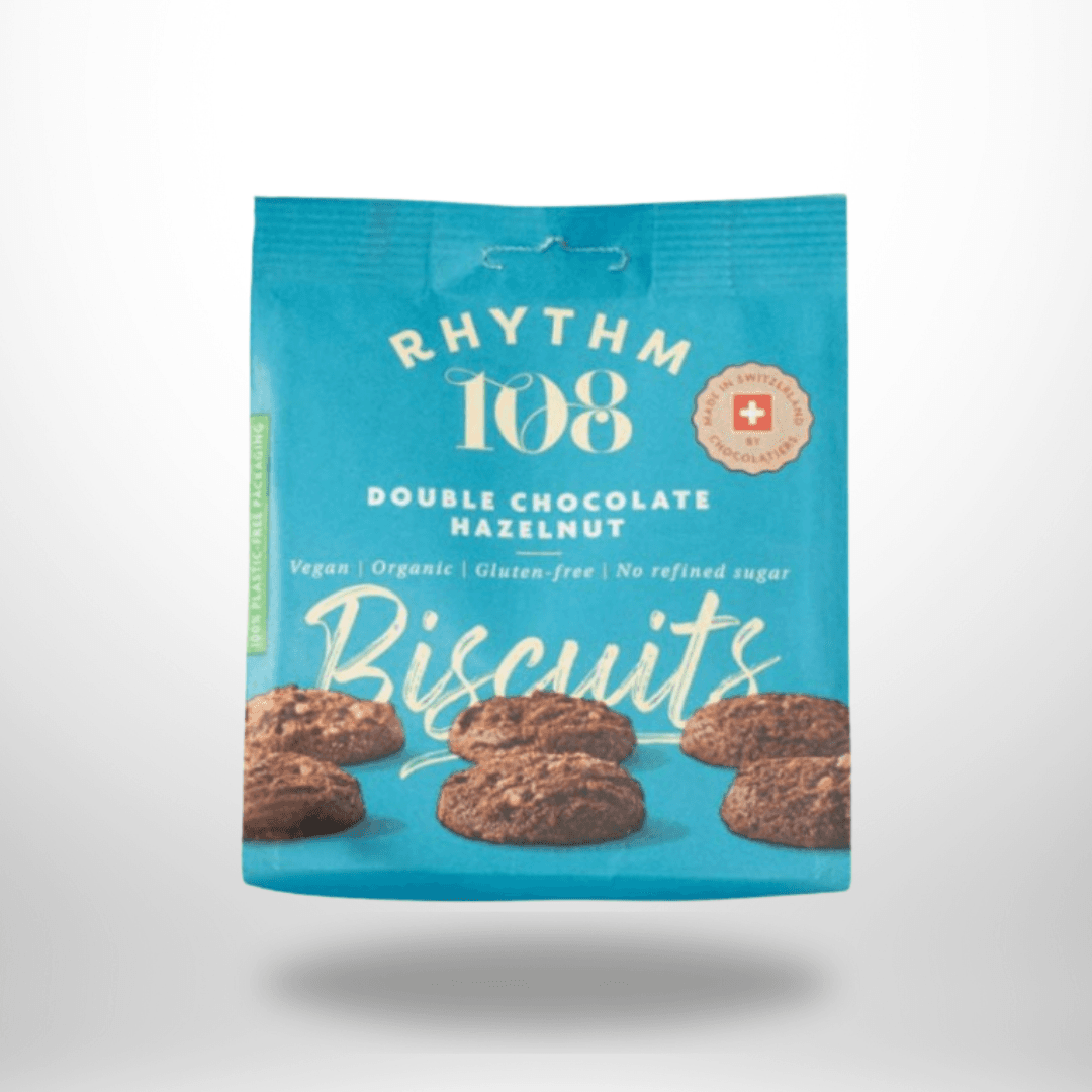 Rhythm 108 Double Chocolate Hazelnut Biscuits Bio 135g