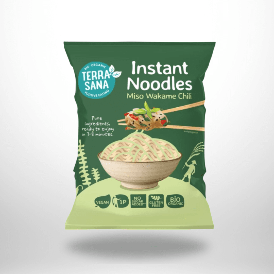 Terrasana Instant Nudeln Miso Wakame Chili Bio 90g