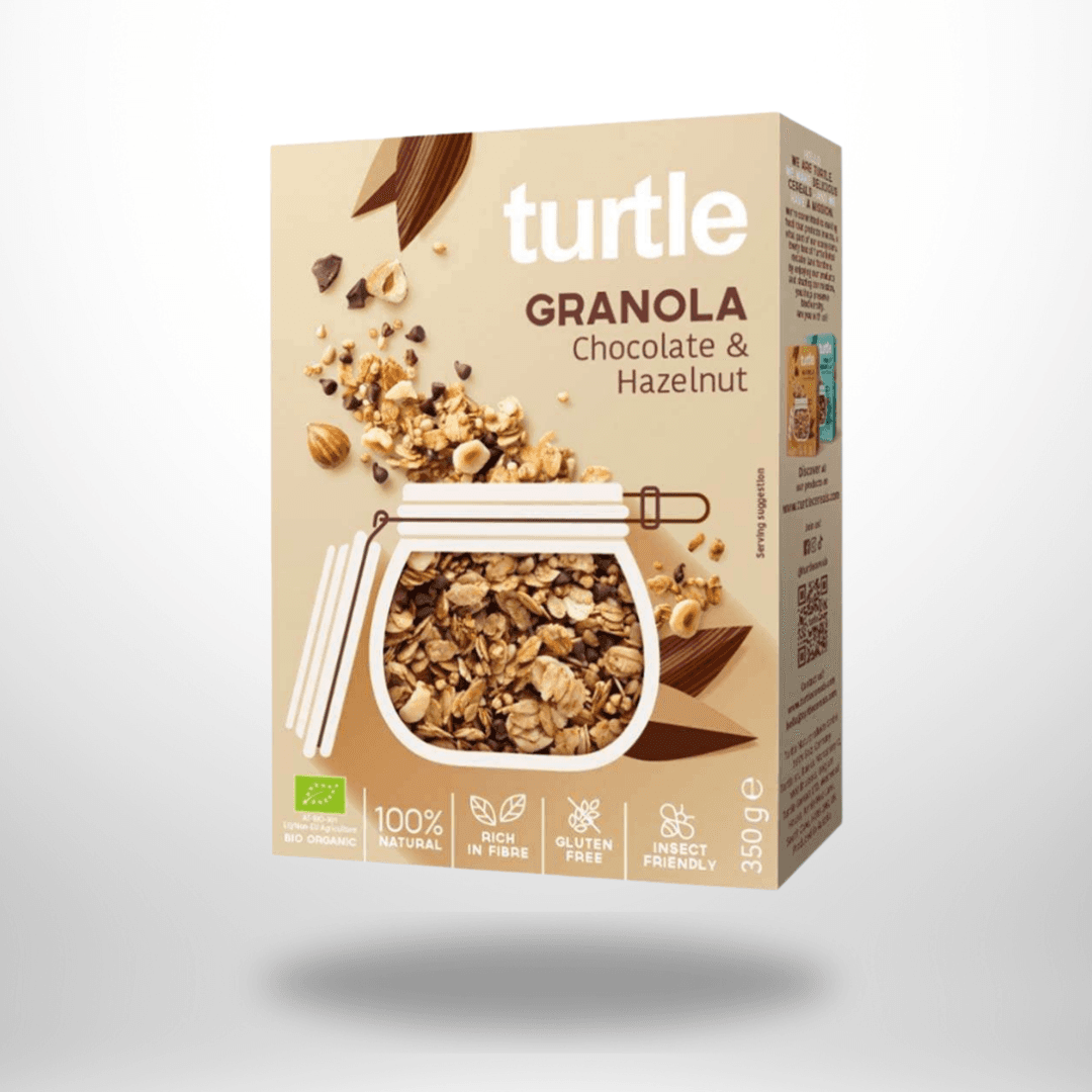 Turtle Granola Chocolate & Hazelnut Bio 350g