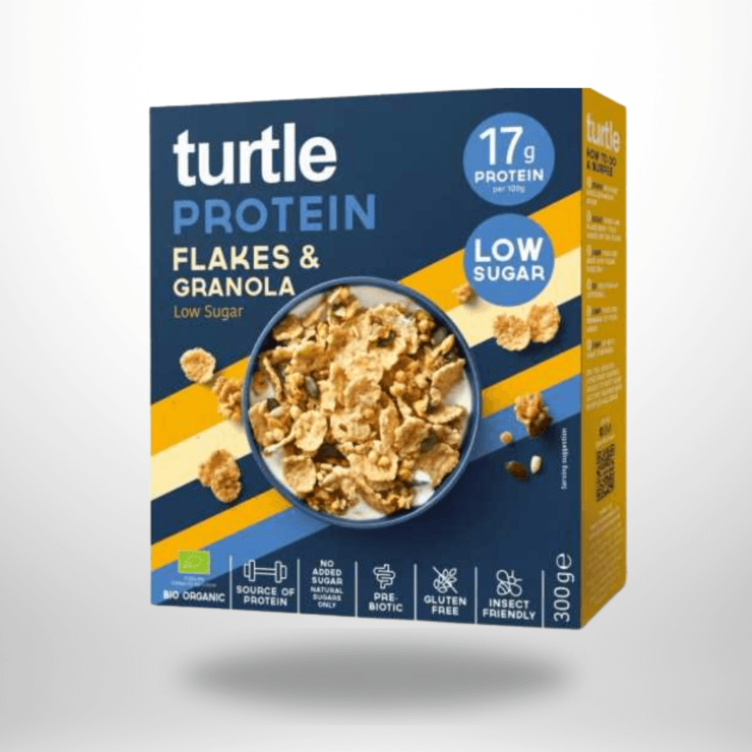 Turtle Protein Flakes & Granola Bio 300g