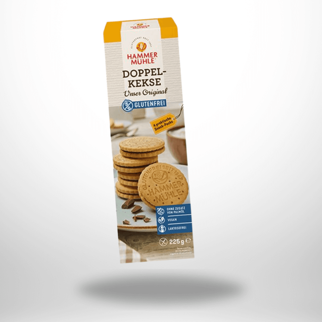 Hammermühle Doppelkekse mit Kakaocreme 225g