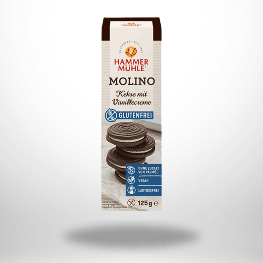 Hammermühle Molino Kakaokekse mit Vanillecreme 125g