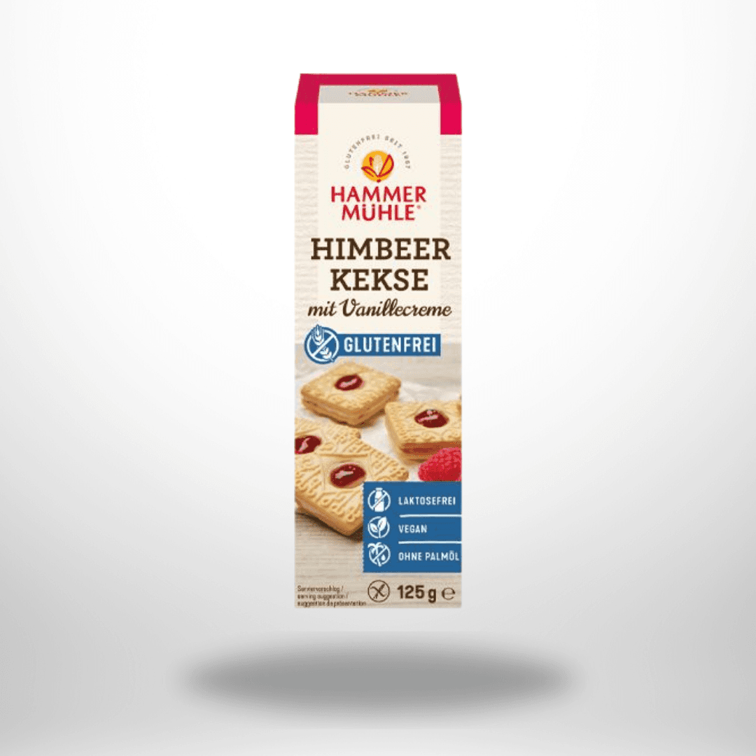 Hammermühle Himbeerkekse mit Vanillecreme 125g