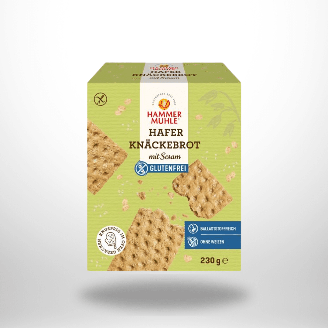 Hammermühle Hafer Knäckebrot mit Sesam 230g
