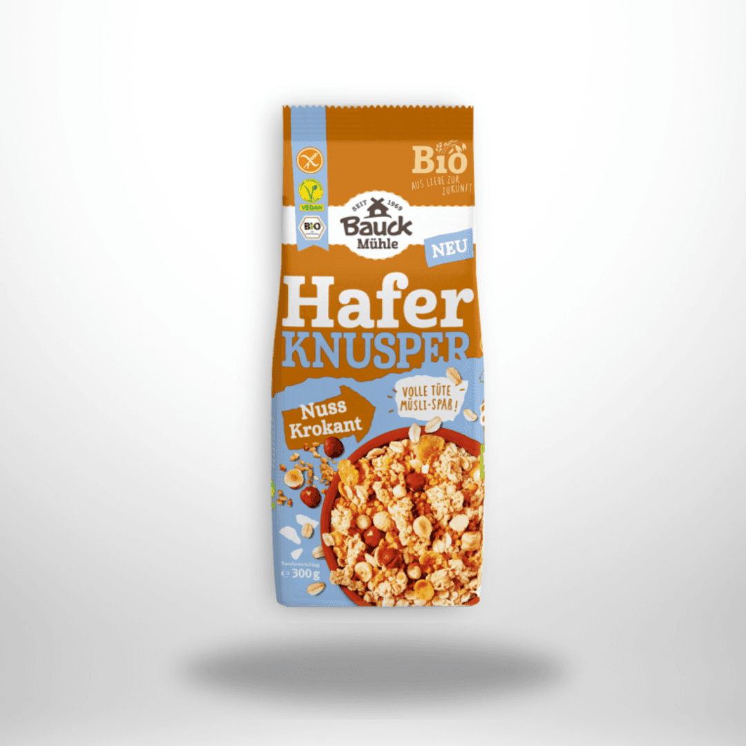 Bauck Hafer Knusper Müsli Nuss Krokant Bio 300g