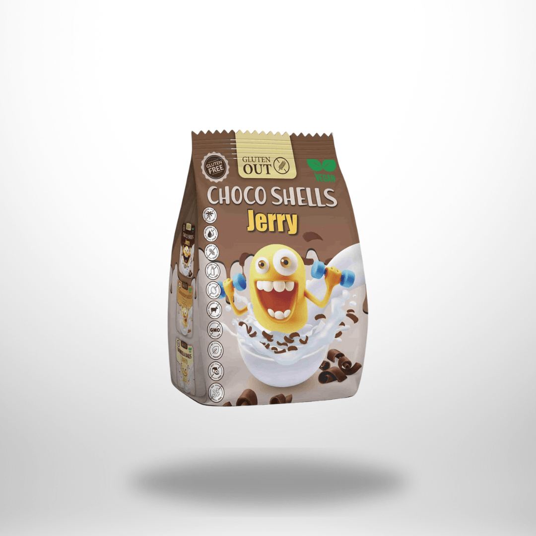 Gluten Out Jerry Choco Shells 375g