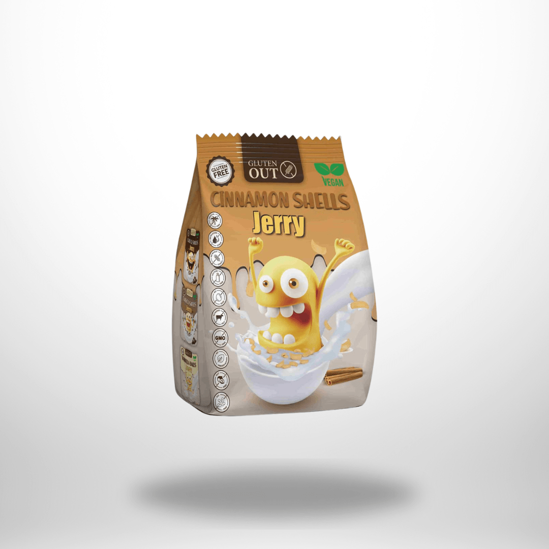 Gluten Out Jerry Cinnamon Shells 375g