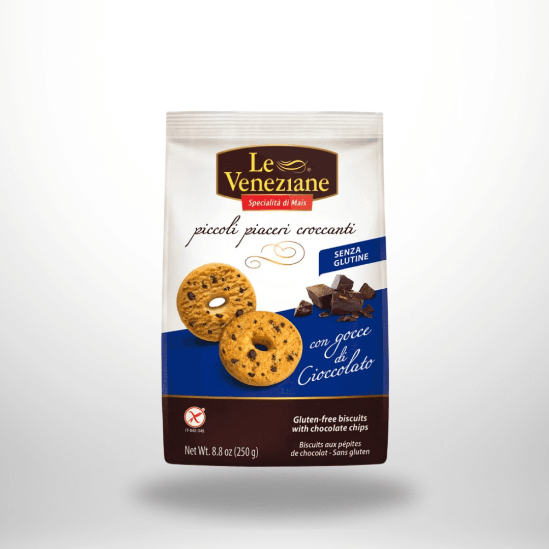 Le Veneziane Piccoli Piaceri Croccanti – Kekse mit Schokoladenstückchen 250g – Bild 1