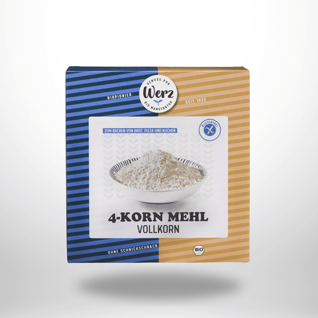 Werz 4-Korn Vollkorn Mehl Bio 1kg
