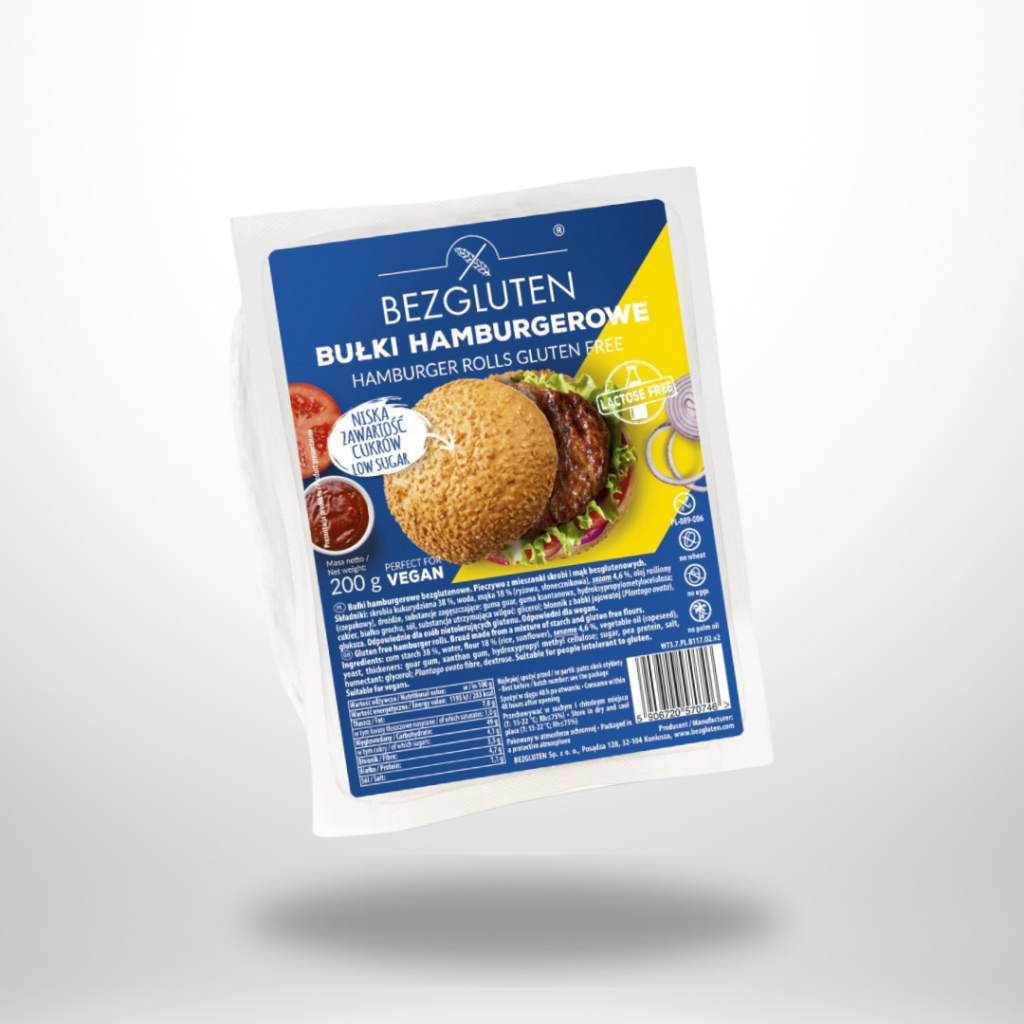 BezGluten glutenfreie Hamburger Brötchen 200g