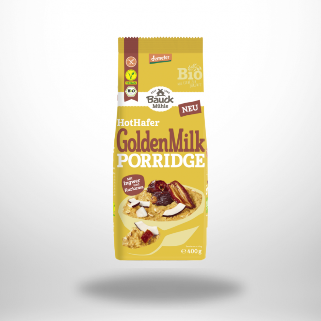 Bauck Hot Hafer Golden Milk Porridge Demeter