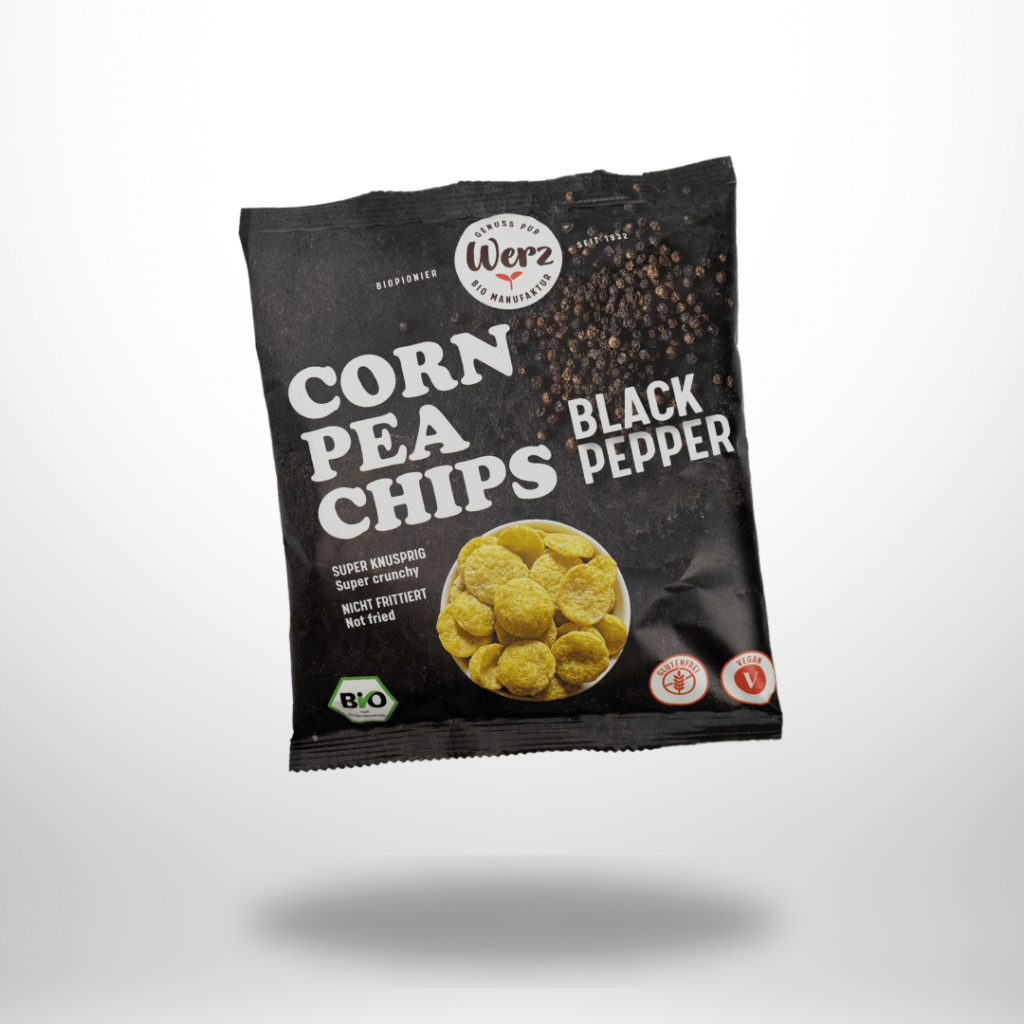 Werz CornPea Chips Black Pepper