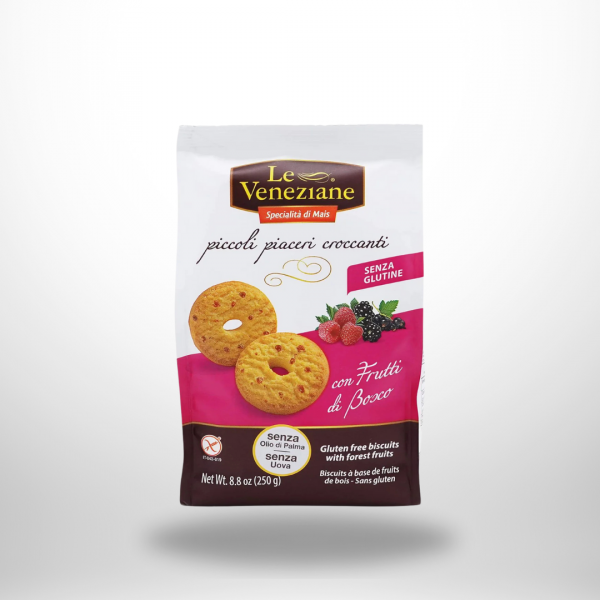Le Veneziane Biscotti Frutti di bosco – Kekse mit Waldfrüchten 250g
