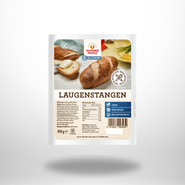 Hammermühle Laugenstangen glutenfrei 2x70g