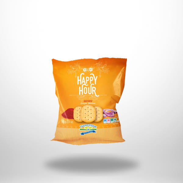 Happy Farm Happy Hour Gusto Più – glutenfreie Cracker mit Paprika, 60 g