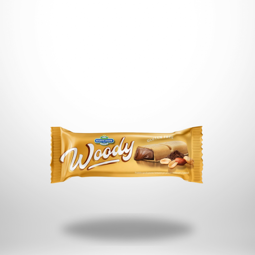 Happy Farm Woody – glutenfreier Peanut-Cacao-Snack, 21 g