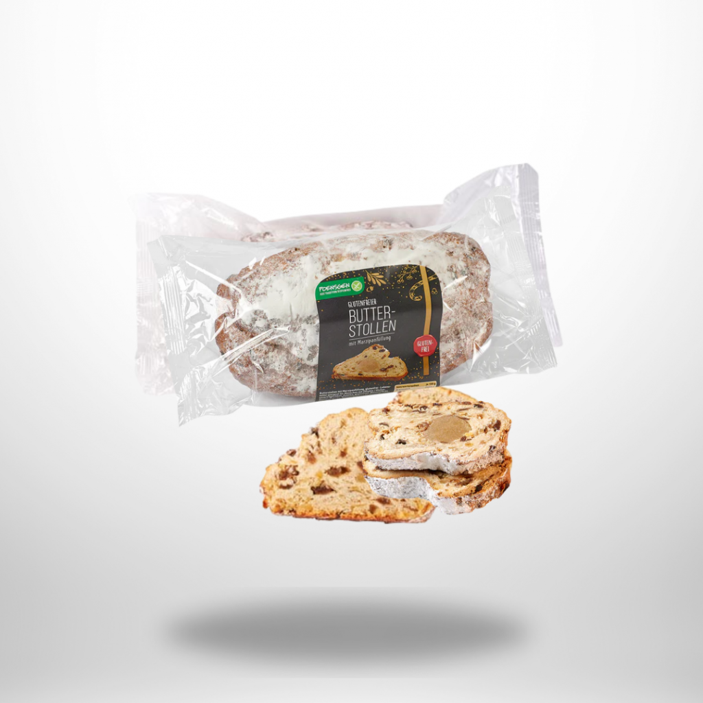 Glutenfreier Butterstollen mit Marzipan von Poensgen, 750 g