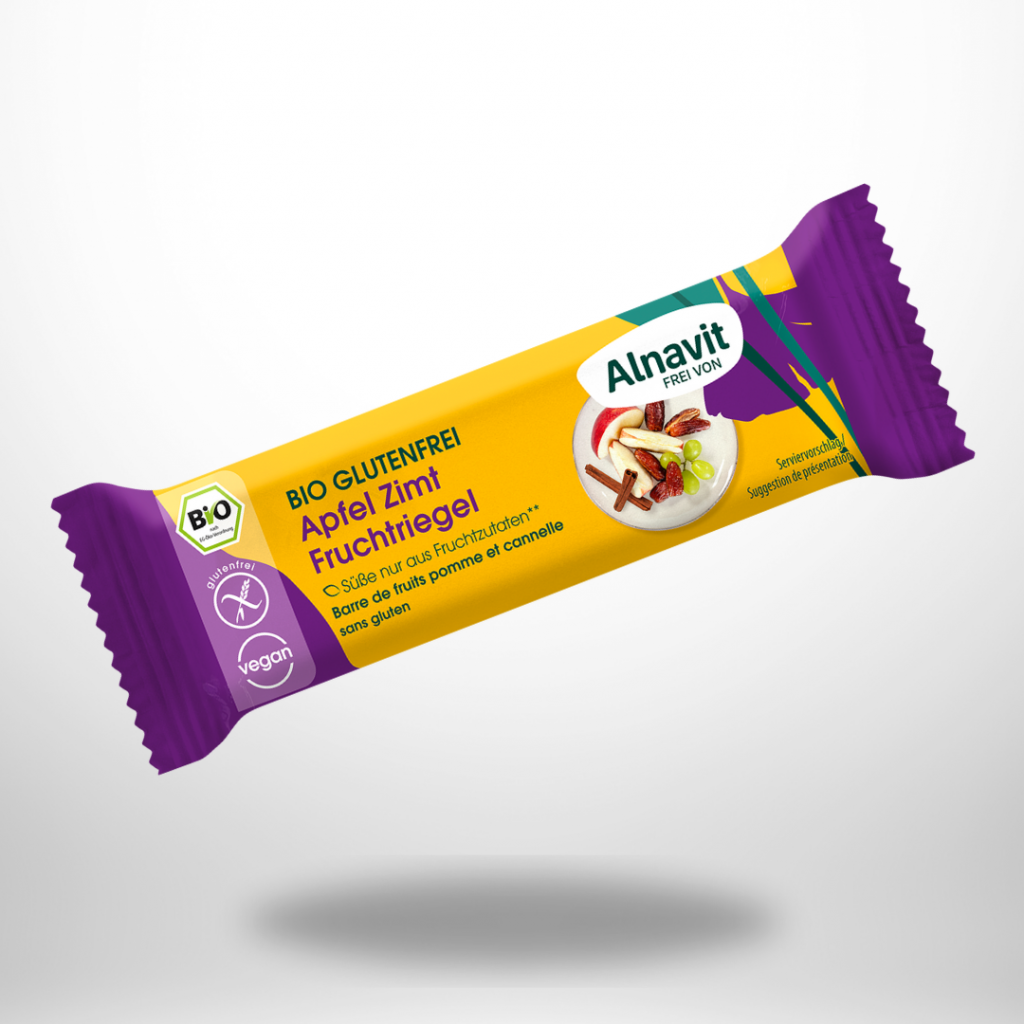 Alnavit Apfel Zimt Fruchtriegel