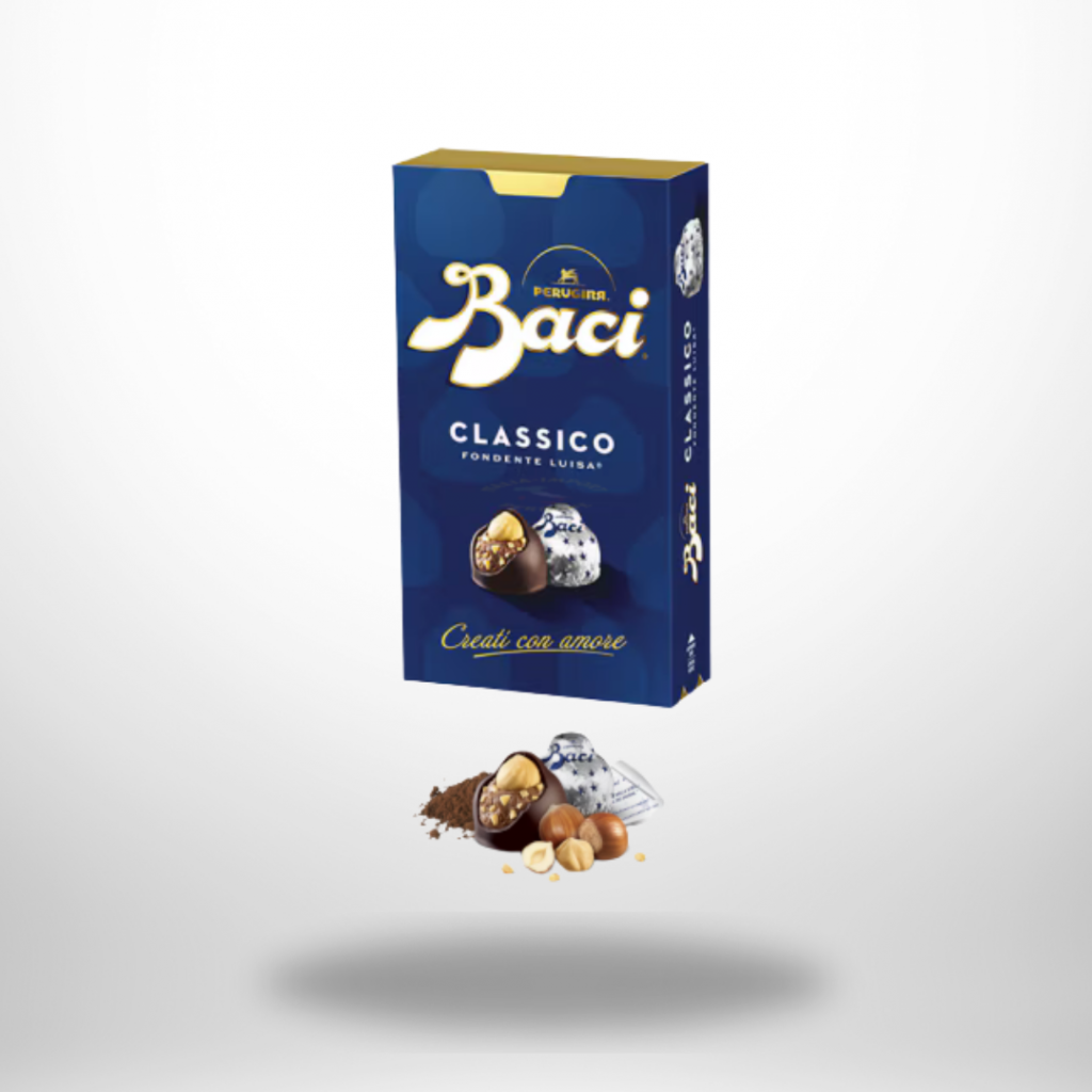 Baci Perugina Classico – Dunkle Schokoladenpralinen mit Haselnussfüllung - 200 g - glutenfrei