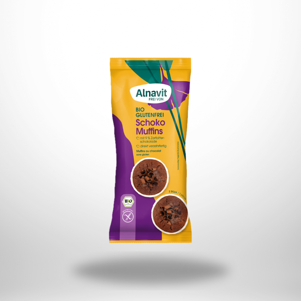 Alnavit Bio Schoko Muffins glutenfrei – 140 g