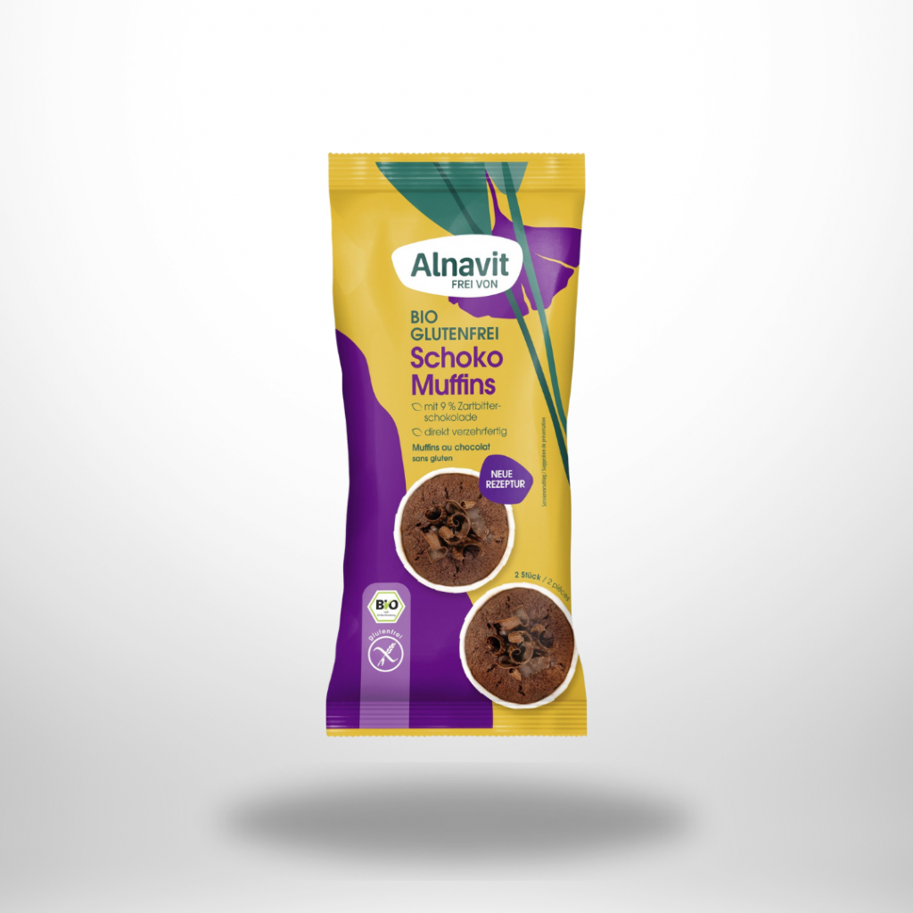Alnavit Bio Schoko Muffins glutenfrei – 140 g