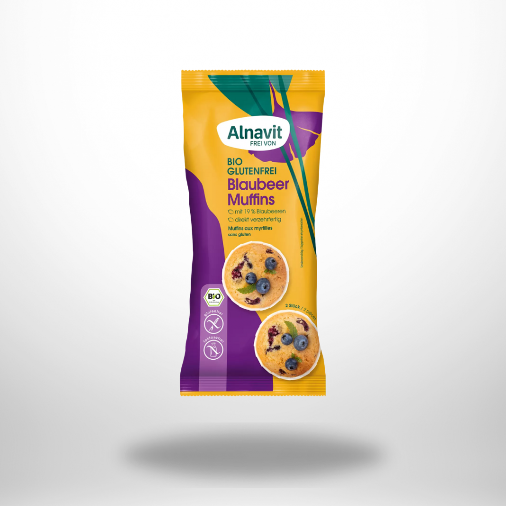Alnavit Bio Blaubeer Muffins glutenfrei – 140 g