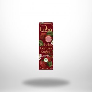 Lubs Schoko Genuss Kugeln mit Erdbeer-Creme glutenfrei bio (38 g)