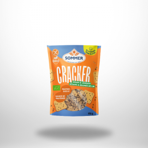 Sommer Bio Cracker mit Sesam und Leinsamen (100 g)